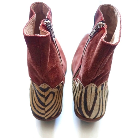 Free People Last Outlaw Calf Hair Ankle Boot - Picture 6 of 8